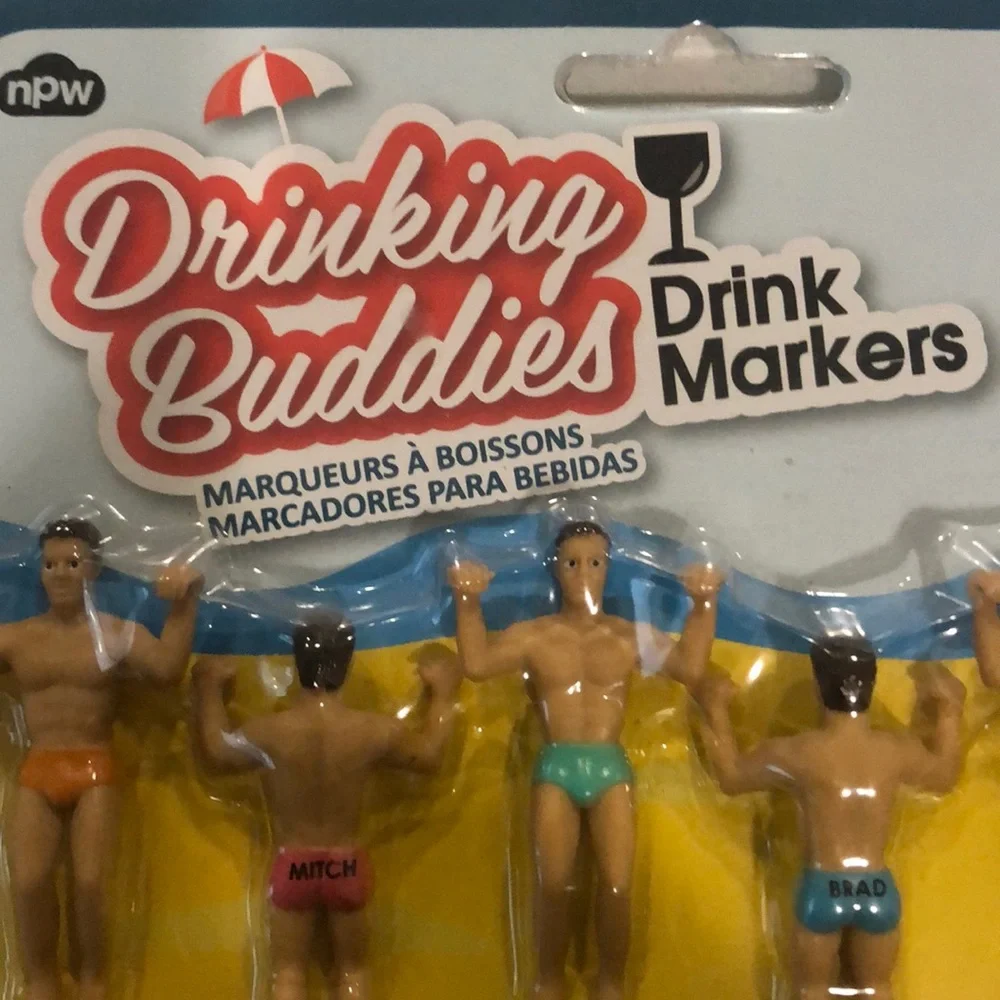 Drinking Buddies Drink Markers Wine Charms